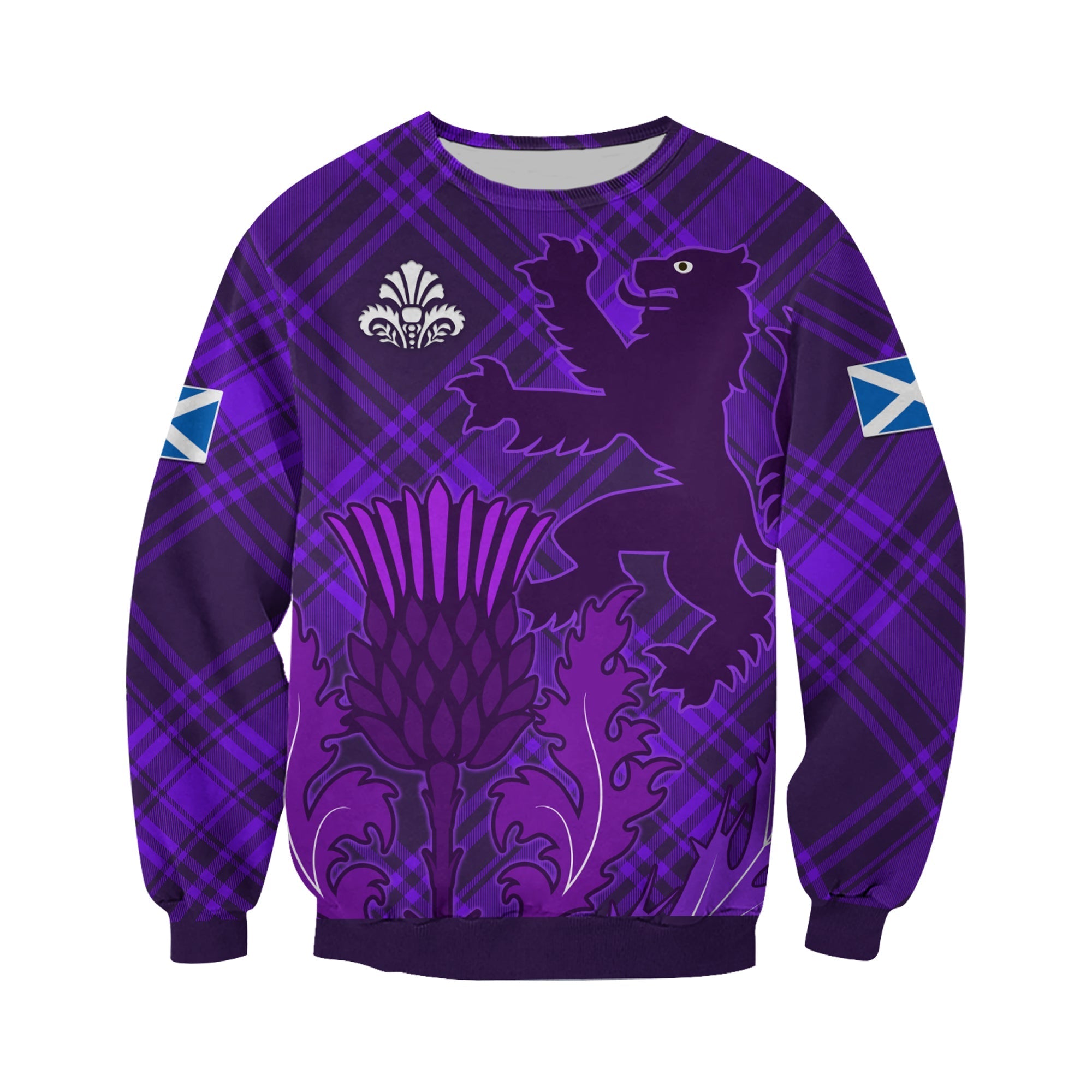 custom-personalised-scotland-sweatshirt-thistle-scottish-be-unique-lt13