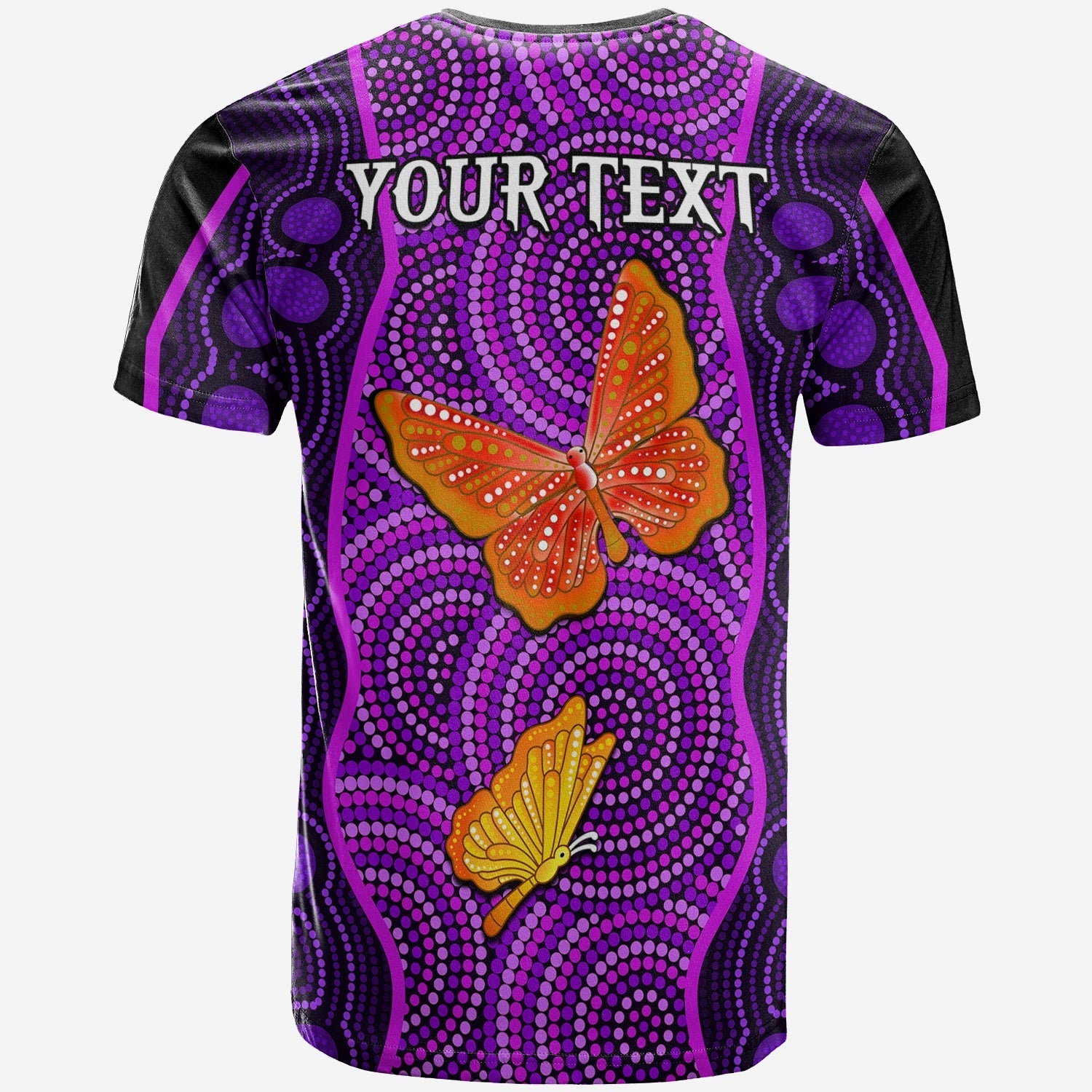 custom-personalised-aboriginal-dot-t-shirt-butterfly-natural-beauty-lt13