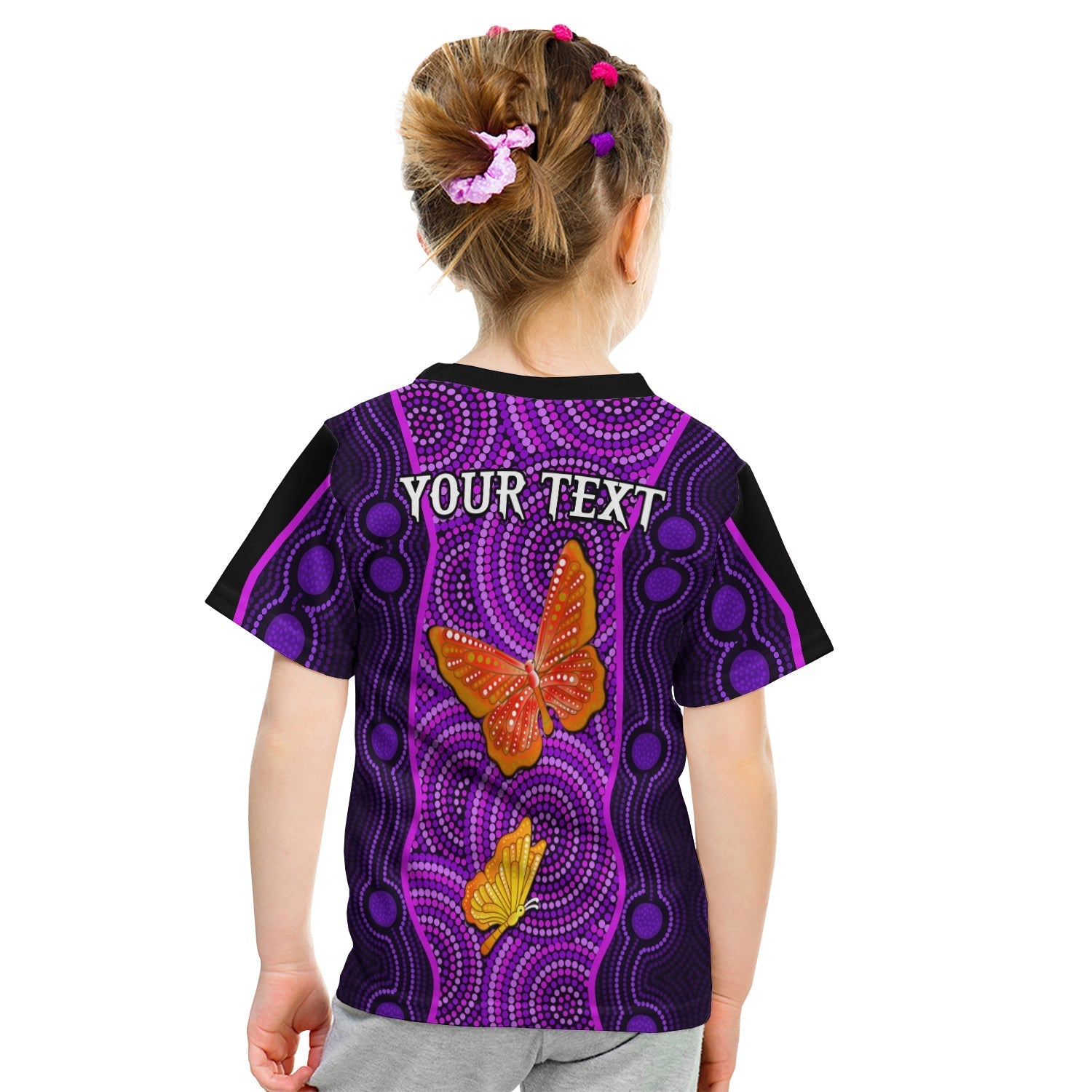 custom-personalised-aboriginal-dot-t-shirt-kid-butterfly-natural-beauty-lt13