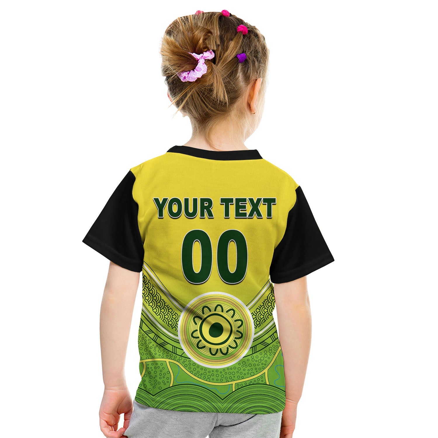 (Custom Personalised And Number) Australia Cricket Men's T20 World Cup T Shirt KID LT6