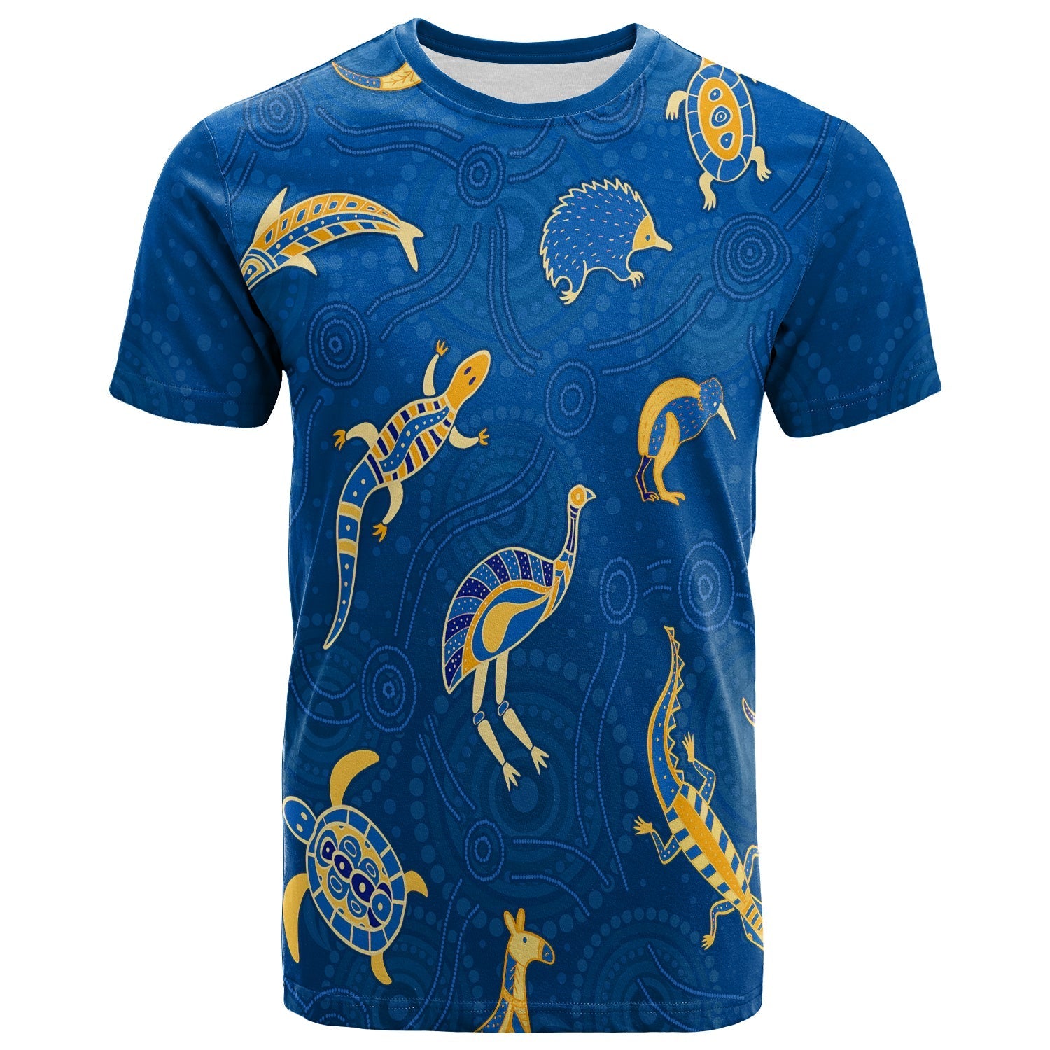 custom-personalised-aboriginal-art-t-shirt-animals-australia-version-blue-lt13