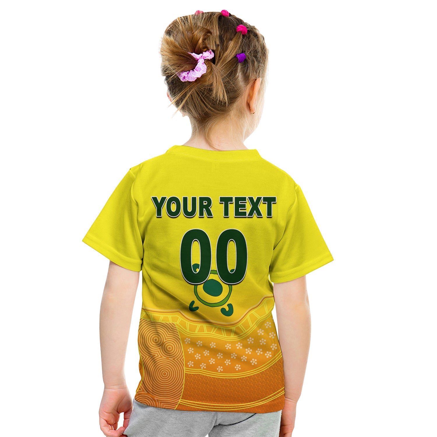 (Custom Personalised And Number) Australia Cricket Jersey 2022 T Shirt KID LT6
