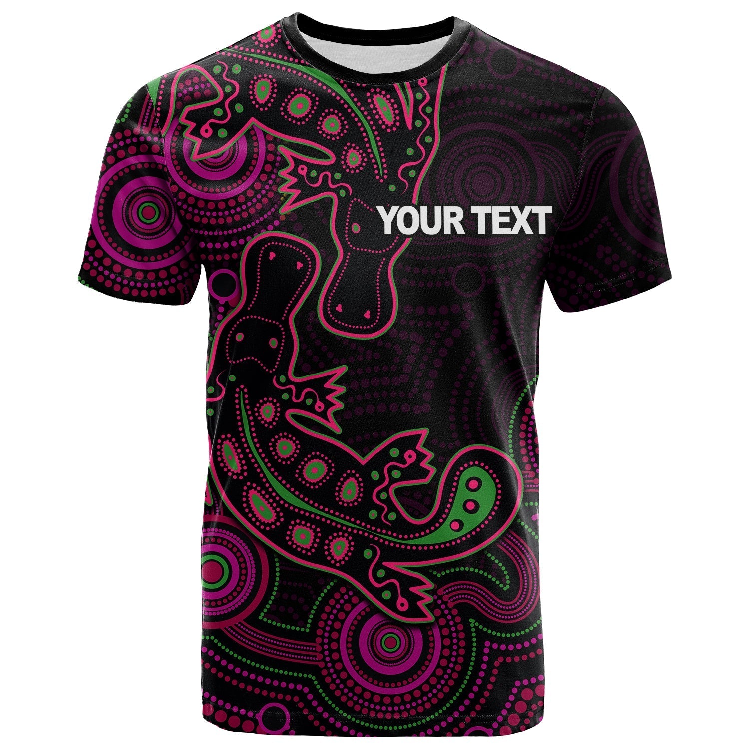 custom-personalised-aboriginal-platypus-t-shirt-dot-patterns-style-no5-lt6