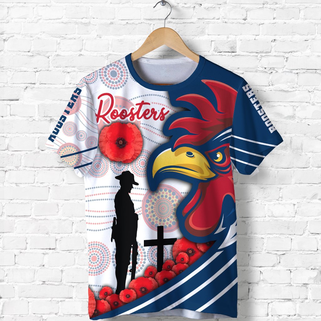 custom-personalised-australia-roosters-t-shirt-anzac-day-three-tiles-style