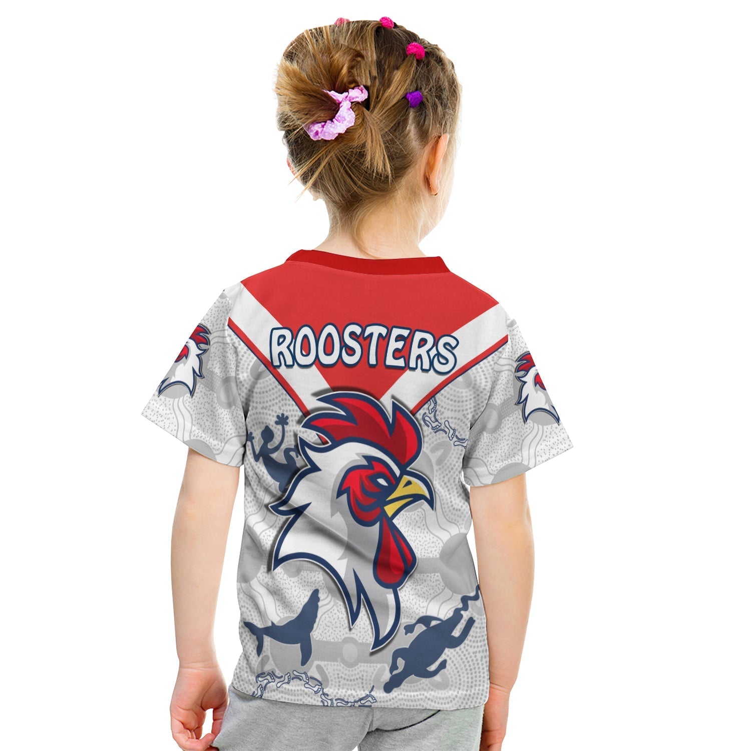 custom-personalised-roosters-t-shirt-kid-sydney-indigenous-version-white-lt13