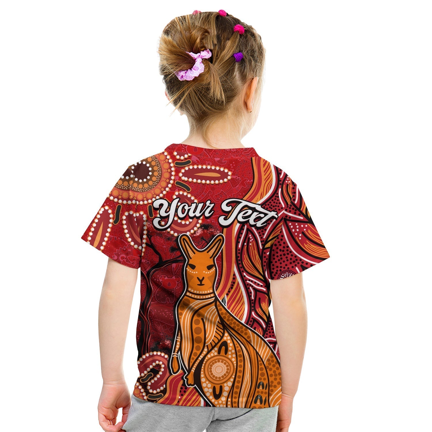 custom-personalised-australian-aboriginal-art-t-shirt-aussie-animal-red-version-lt14