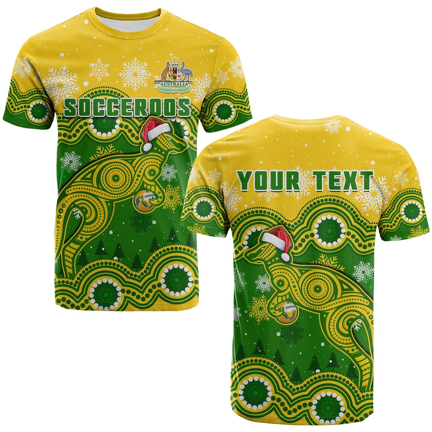 custom-personalised-australia-soccer-christmas-t-shirt-socceroos-indigenous-kangaroo