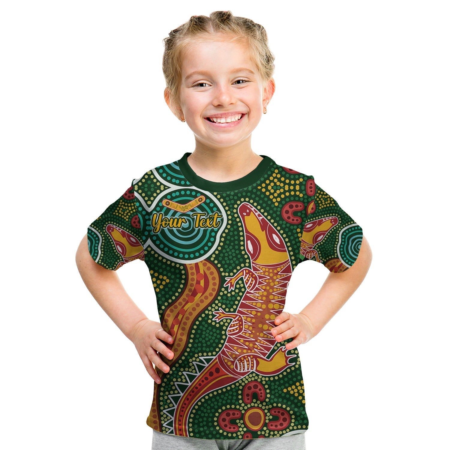 custom-personalised-aboriginal-art-crocodile-t-shirt-kid-you-are-number-one