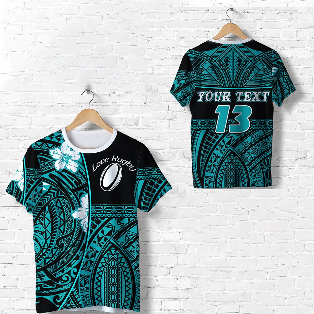 custom-personalised-polynesian-rugby-t-shirt-love-turquoise-custom-text-and-number