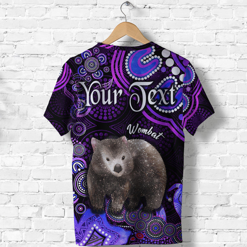 custom-personalised-australian-astrology-t-shirt-taurus-wombat-zodiac-aboriginal-vibes-purple