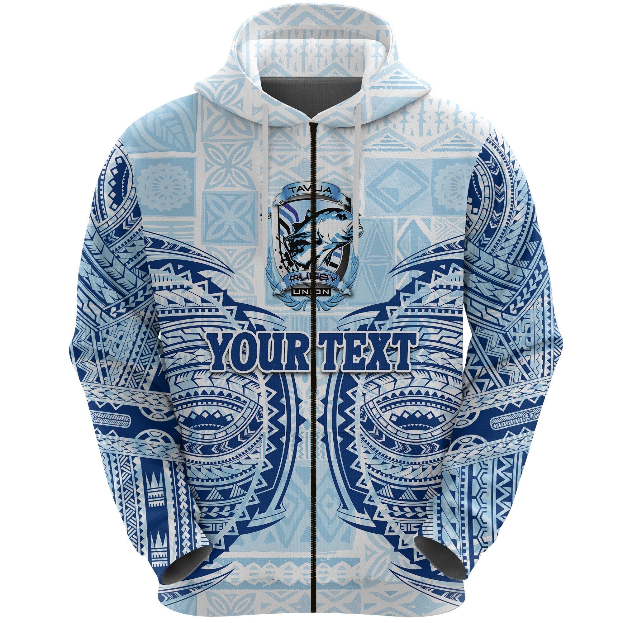 custom-personalised-fiji-tavua-rugby-tapa-zip-hoodie-polynesian-blue
