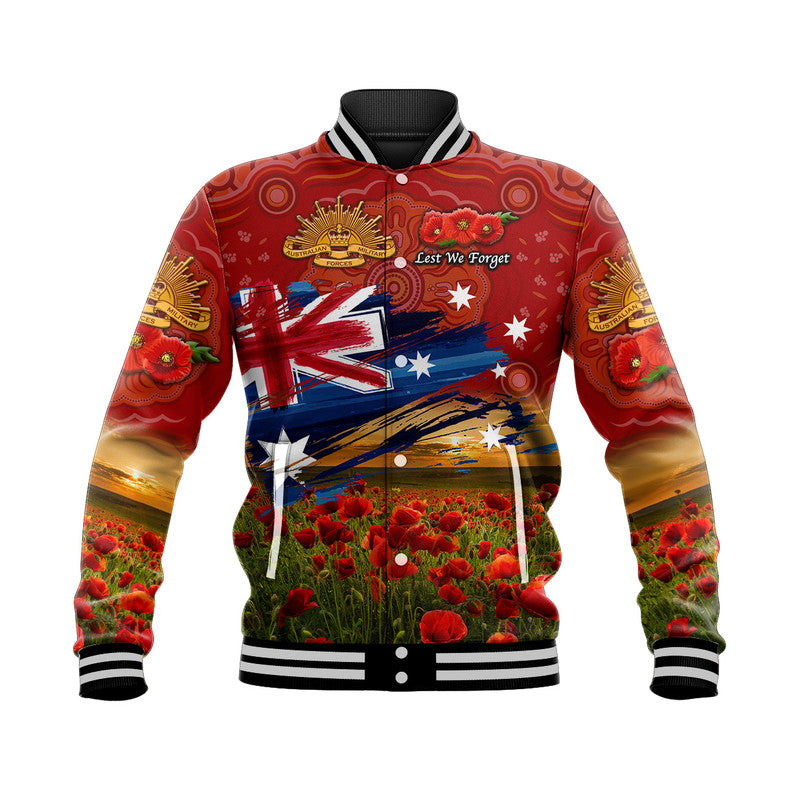 custom-personalised-australia-aboriginal-anzac-baseball-jacket-poppy-vibes-red-lt8