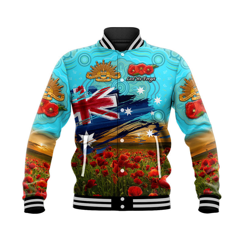 custom-personalised-australia-aboriginal-anzac-baseball-jacket-poppy-vibes-blue-lt8