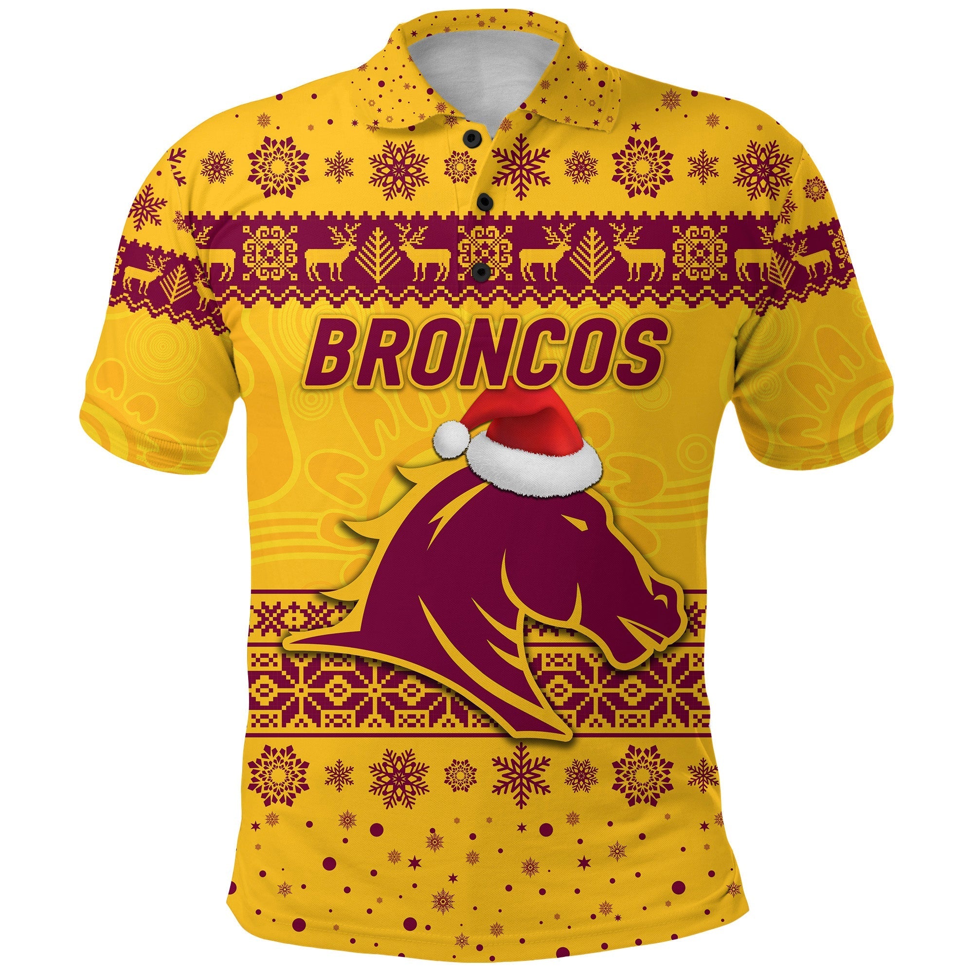 custom-personalised-brisbane-broncos-polo-shirt-christmas-simple-style-gold-lt8