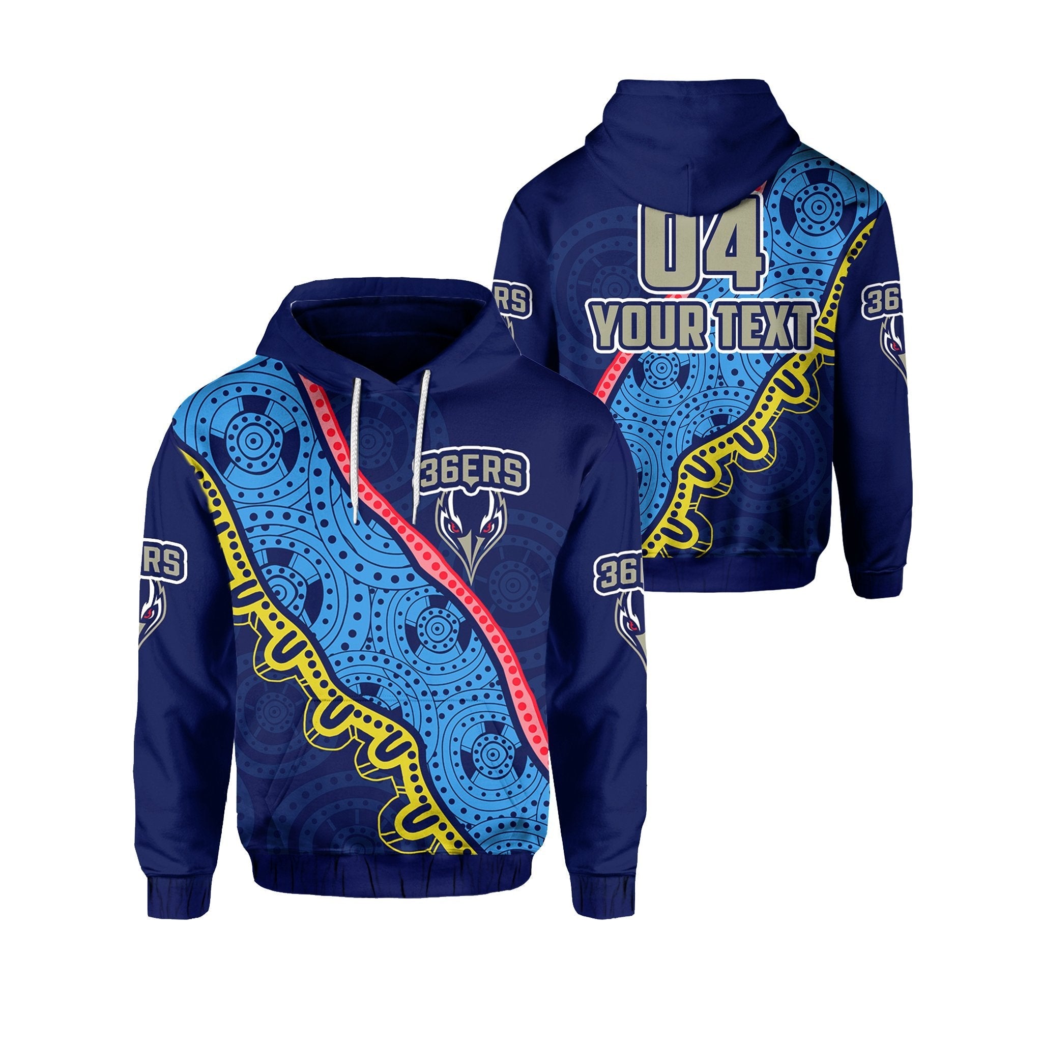 custom-personalised-adelaide-36ers-hoodie-indigenous-blue