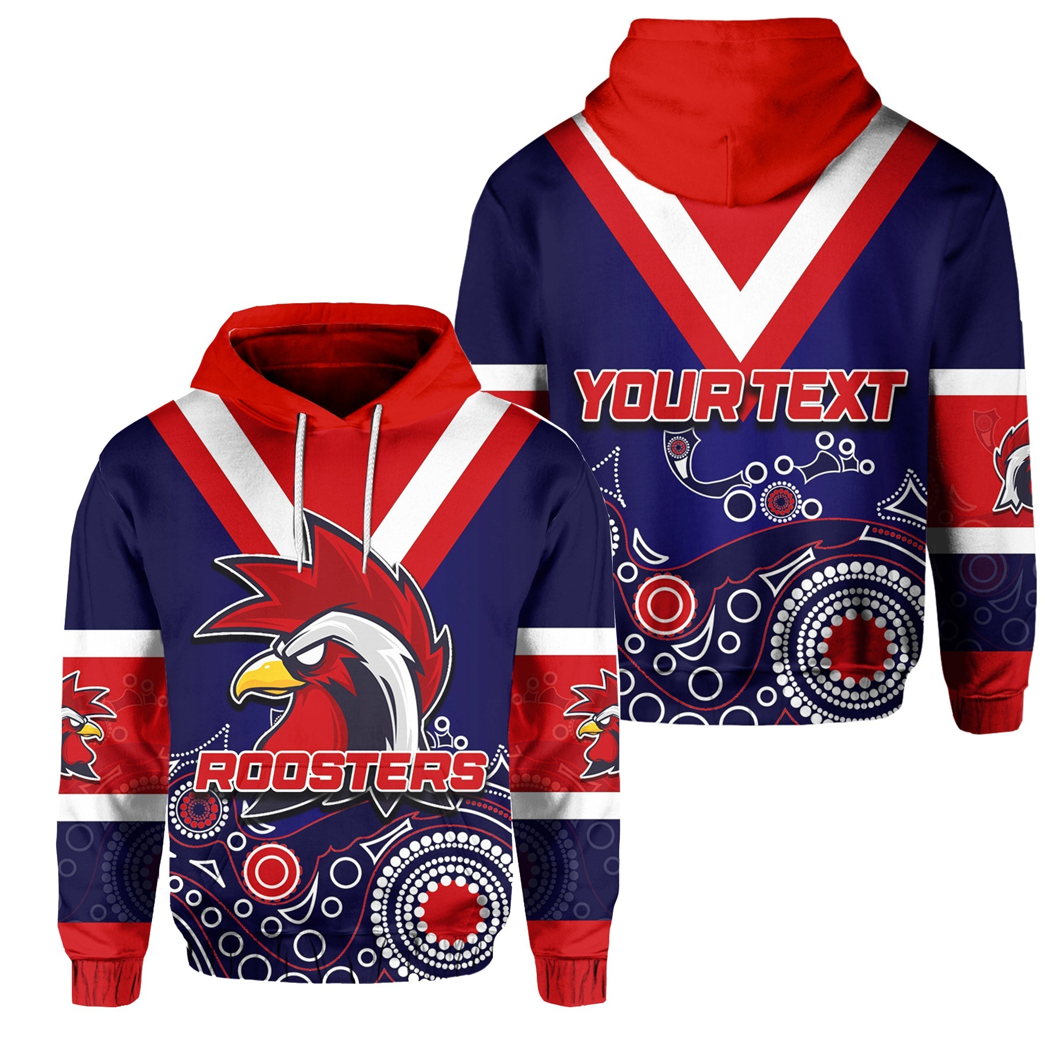 custom-personalised-roosters-hoodie-aboriginal-lt6