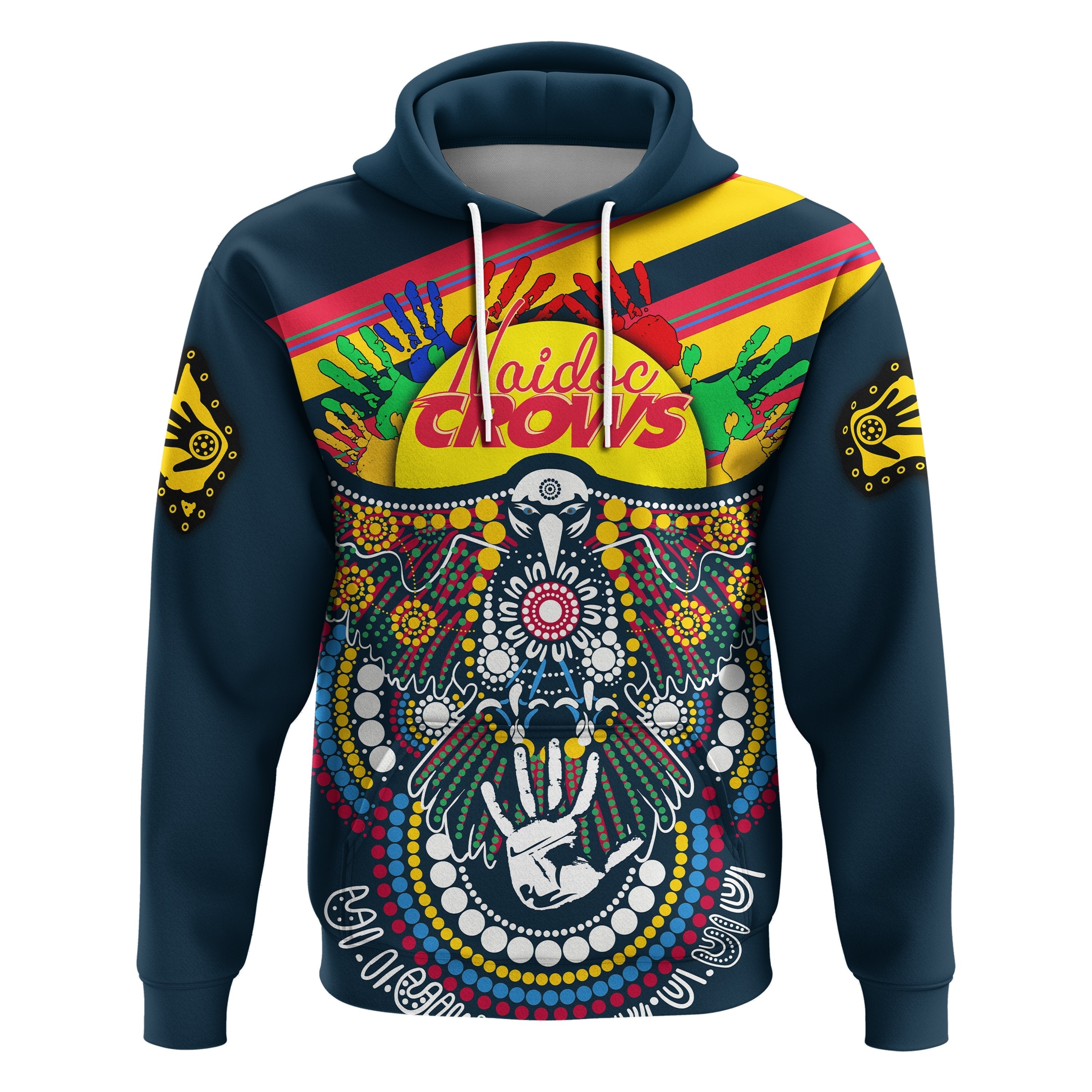 custom-personalised-adelaide-naidoc-week-hoodie-special-crows-aboriginal-sport-style