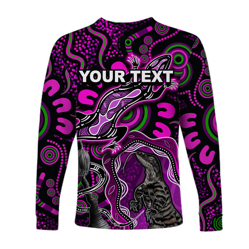 custom-personalised-aboriginal-lizard-long-sleeve-shirt-pink-color