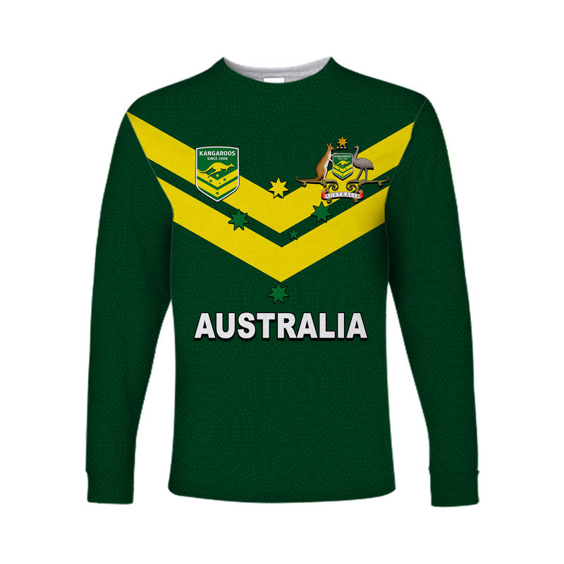 (Custom Personalised And Number) Australia Long Sleeve Shirt Rugby World Cup 2022