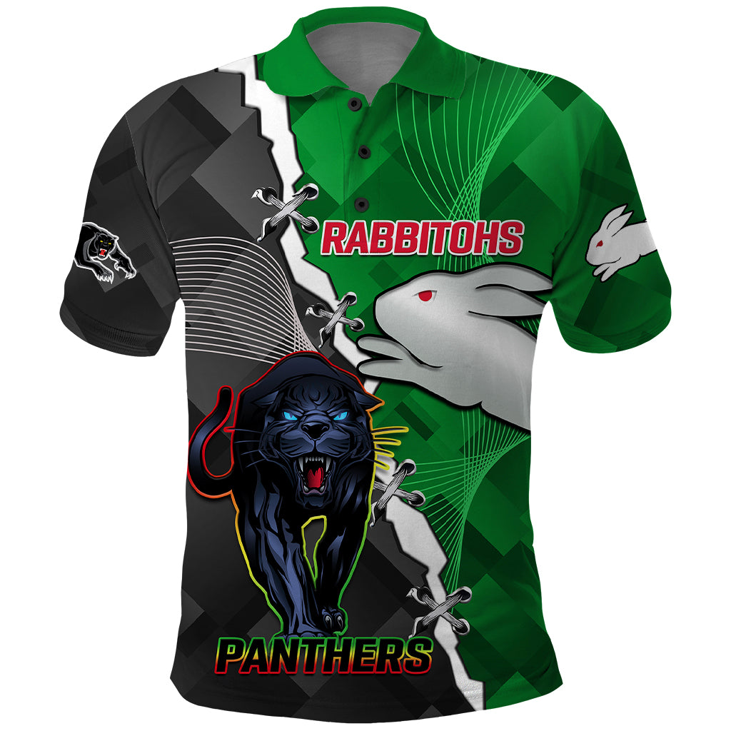 custom-personalised-rabbitohs-mix-panthers-rugby-polo-shirt-sporty-style