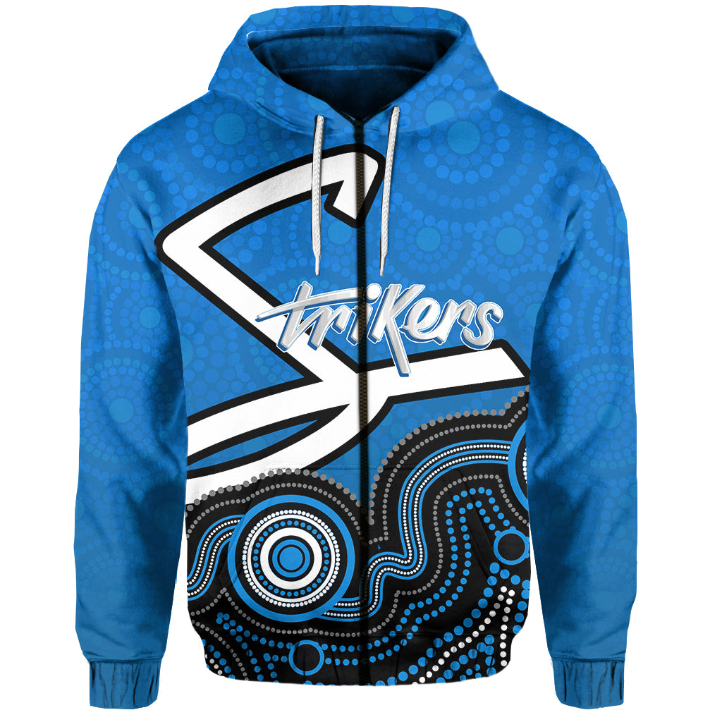 custom-personalised-and-number-adelaide-strikers-zip-hoodie-cricket-aboriginal-style-lt6