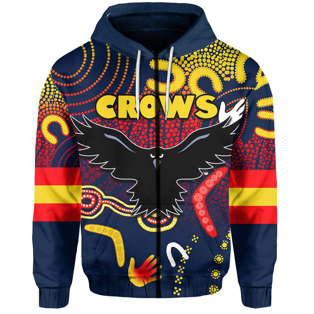 custom-personalised-adelaide-crows-zip-hoodie-indigenous-lt6