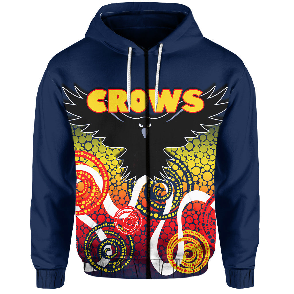 custom-personalised-adelaide-crows-zip-hoodie-indigenous-blue-color-lt6