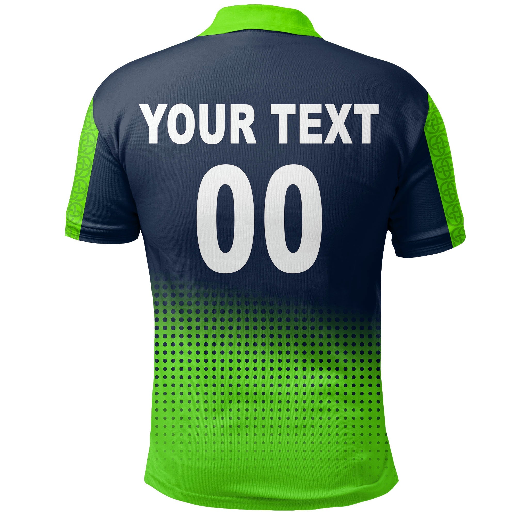 (Custom Personalised And Number) Ireland Cricket Men's T20 World Cup Polo Shirt No.2 LT6