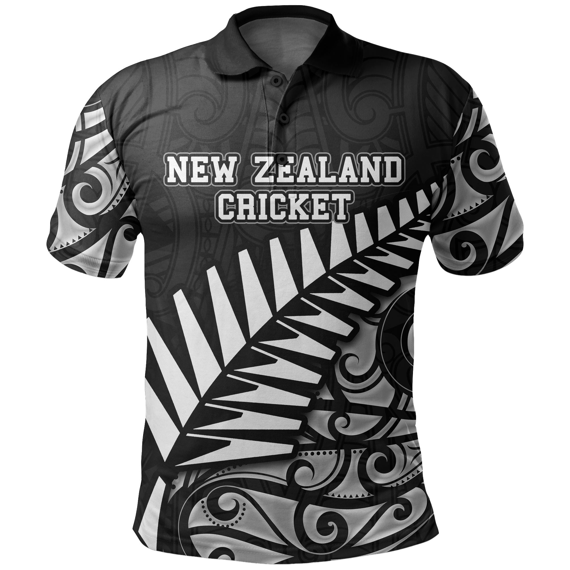 custom-personalised-and-number-new-zealand-national-cricket-team-polo-shirt-maori-patterns-lt6