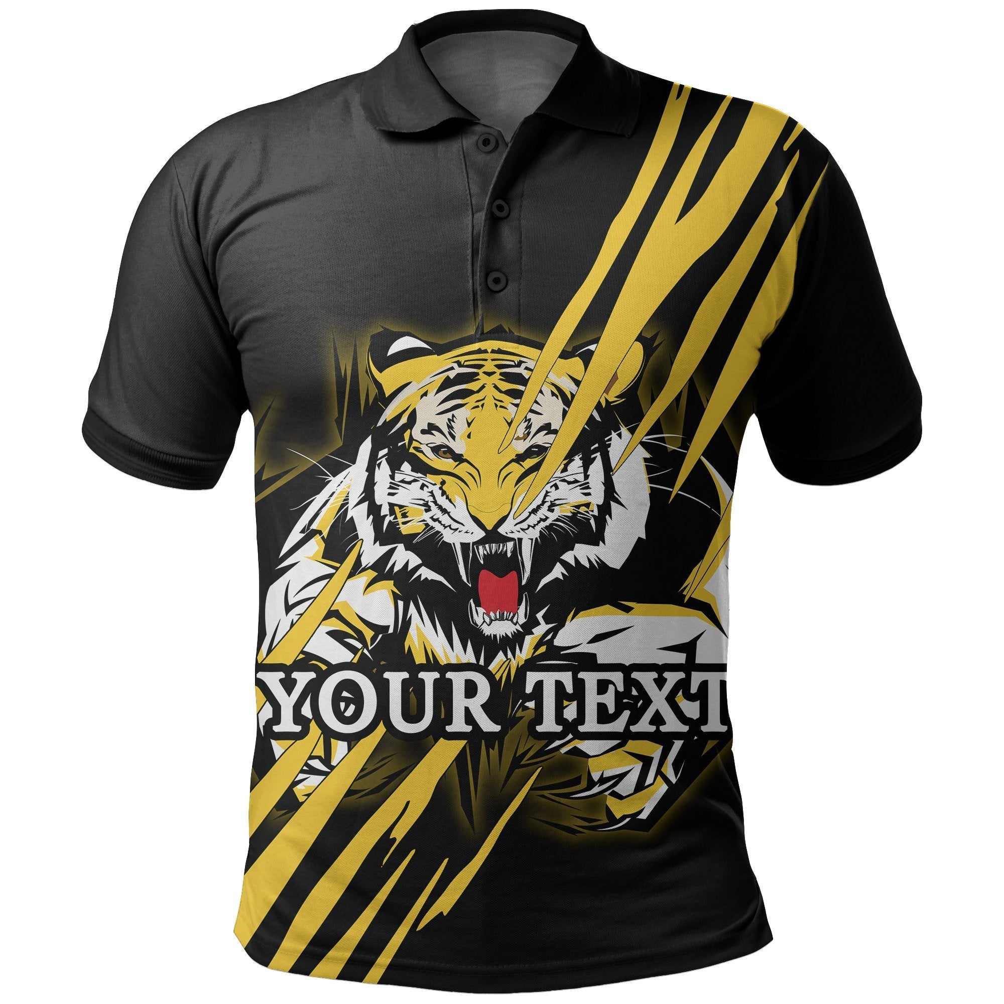 custom-personalised-richmond-tigers-polo-shirt