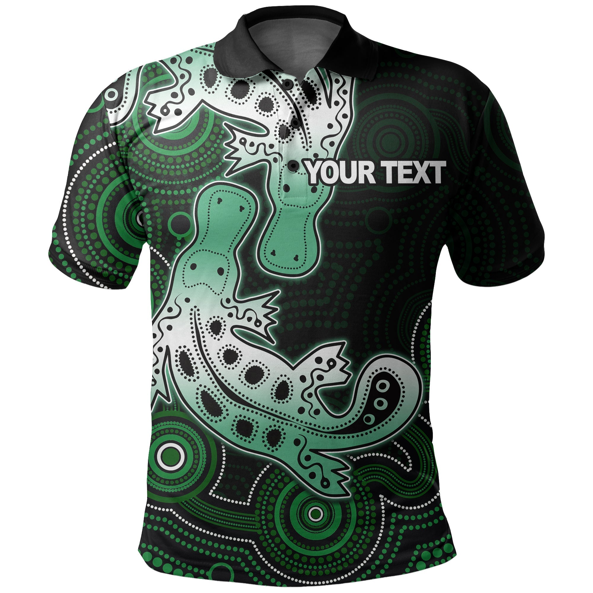 custom-personalised-aboriginal-platypus-polo-shirt-dot-patterns-style-no3-lt6