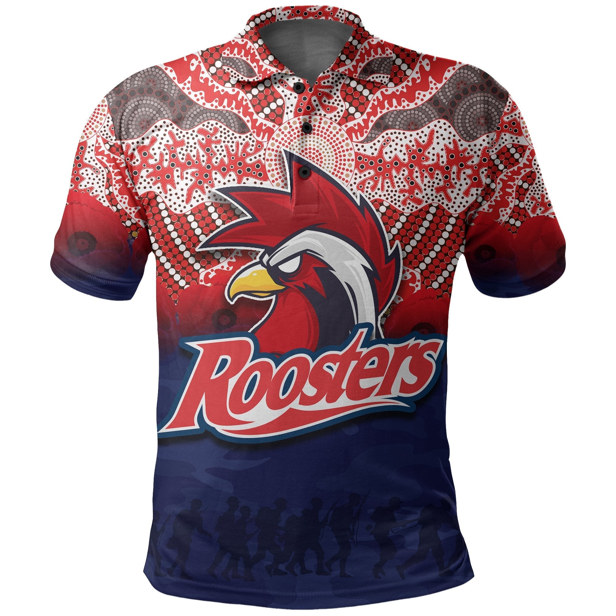 custom-personalised-roosters-polo-shirt-anzac-day-aboriginal
