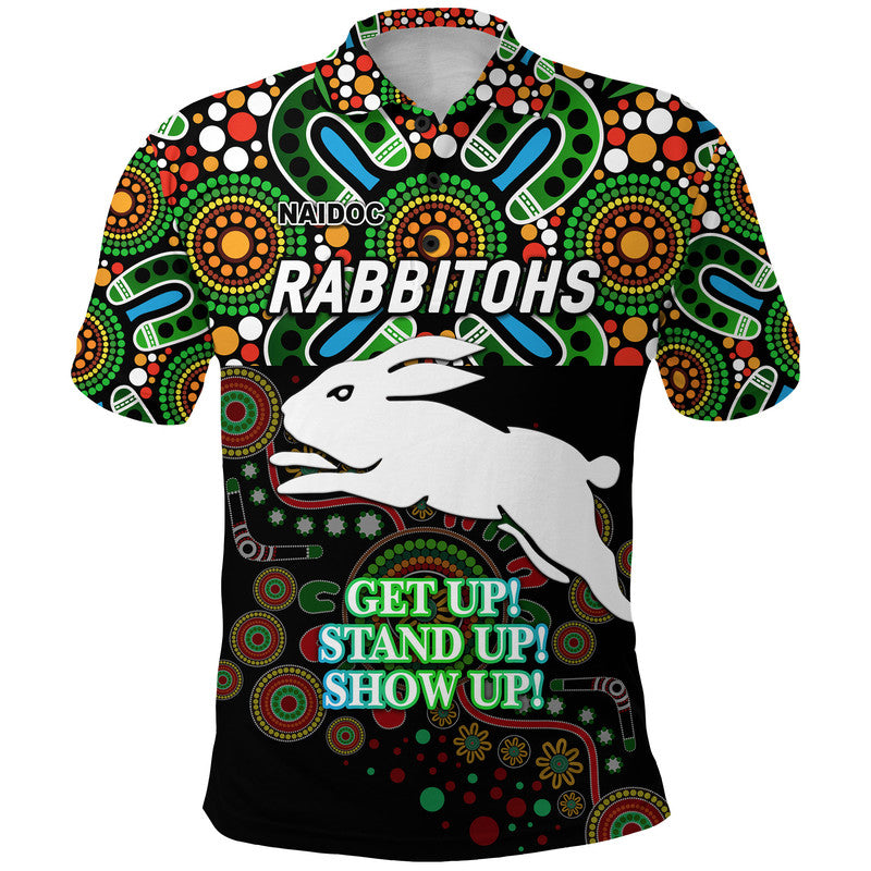 custom-personalised-australia-rabbitohs-the-rabbits-rugby-naidoc-week-2022-polo-shirt-simple-vibes-black-lt8