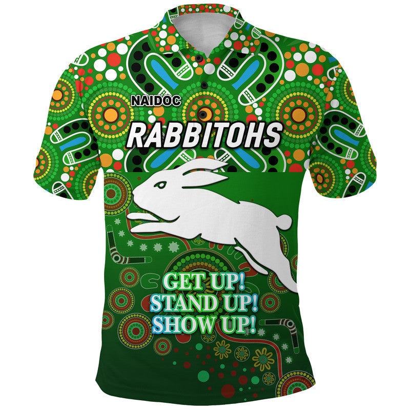 custom-personalised-australia-rabbitohs-the-rabbits-rugby-naidoc-week-2022-polo-shirt-simple-vibes-green-lt8