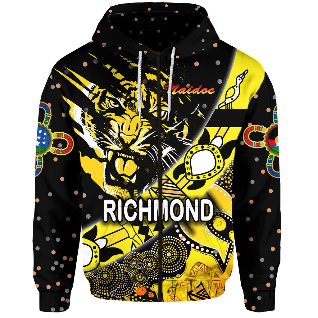 custom-personalised-richmond-tigers-zip-hoodie-naidoc-heal-country-heal-our-nation-dotted-custom-text-and-number-lt8