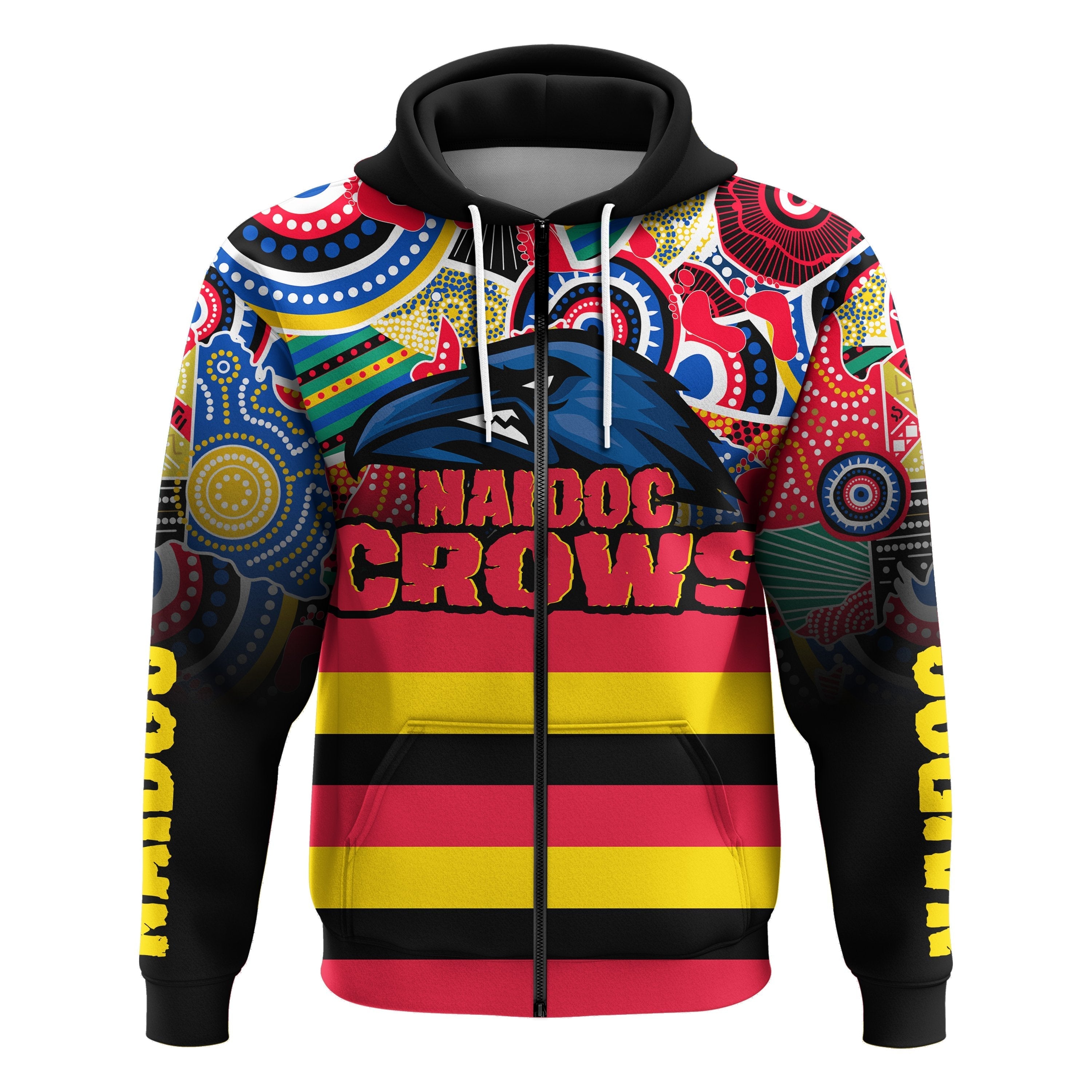 custom-personalised-adelaide-naidoc-week-zip-hoodie-crows-aboriginal-special-style